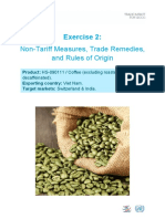 Non-Tariff Measures, Trade Remedies, and Rules of Origin: Exercise 2