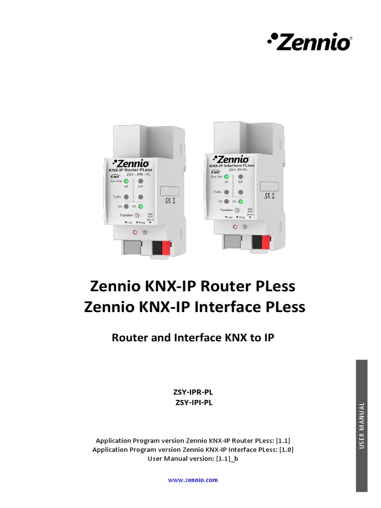Manual KNXIP Router&Interface PLess EN v1.1 B PDF Ip Address