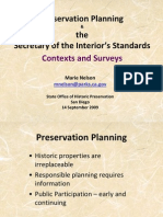 Preservation Planning & the Secretary of the Interior’s Standards Contexts and Surveys