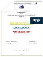 Diagnostico de Licuadora Osterizer