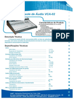 Console de áudio VCA-02 com 20 entradas