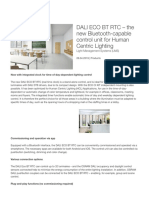 DALI ECO BT RTC - The New Bluetooth-Capable Control Unit For HCL