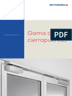 Cierrapuertas Dorma Catalogo -PDF