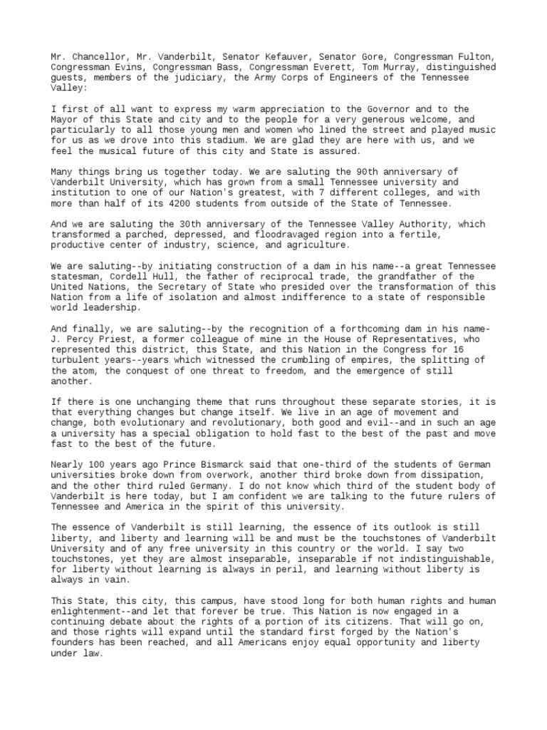 19630518 Address at Vanderbilt University PDF Citizenship Rights