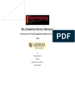 Bloomberg Manual