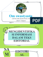 Mengidentifikasi Informasi Dalam Teks Editorial