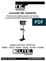Manual Usuario Taladros Arbol ELITE SERIE2017