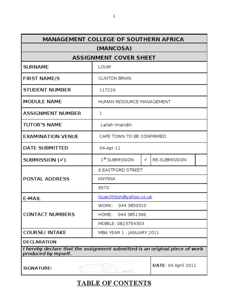 Strategic human resource management assignment sample image