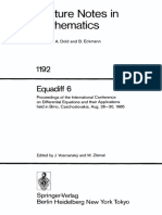 Lecture Notes in Mathematics: 1192 Equadiff 6
