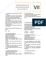 Soal Uas Bahasa Indonesia Kelas 7