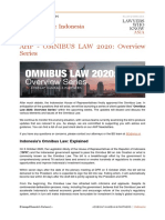 AHP - OMNIBUS LAW 2020: Overview Series: Client Update: Indonesia
