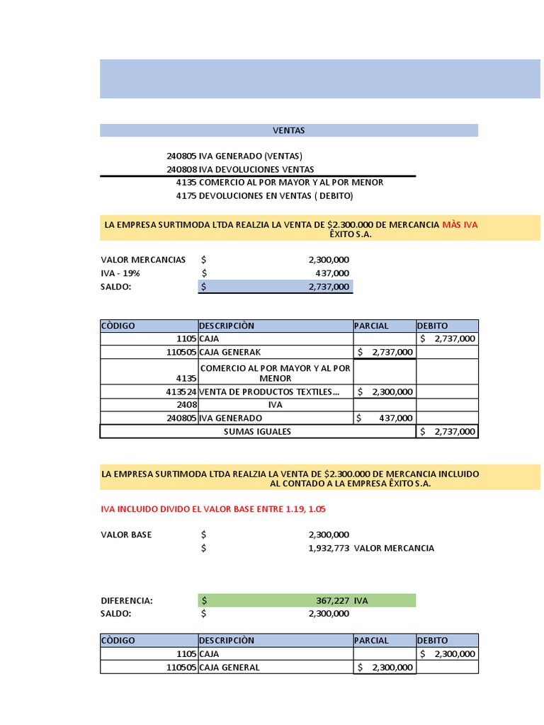 Ejercicios Iva | PDF | Impuesto al valor agregado | Impuestos