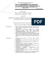 9.2.2.3 SK Penerapan Dokumen External Yang Menjadi Acuan Dalam Penyusunan Standar Pelayanan Klinis