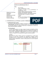 Sesion de Aprendizaje Nro 07 2021 2 Llaves y Normalizacion FN 01