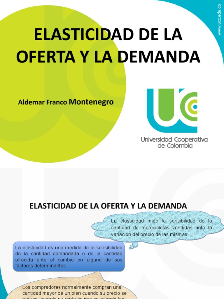Elasticidad de La Oferta y La Demanda | PDF | Elasticidad (economía ...