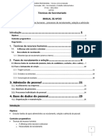 Manual - TS - UFCD - 0677 - Recursos Humanos - Processos de Recrutamento, Seleção e Admissão-Alunos