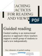 Teaching Practices For Reading and Viewing
