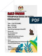 Buku Program Penutup Perkampungan Bahasa KPM 2021