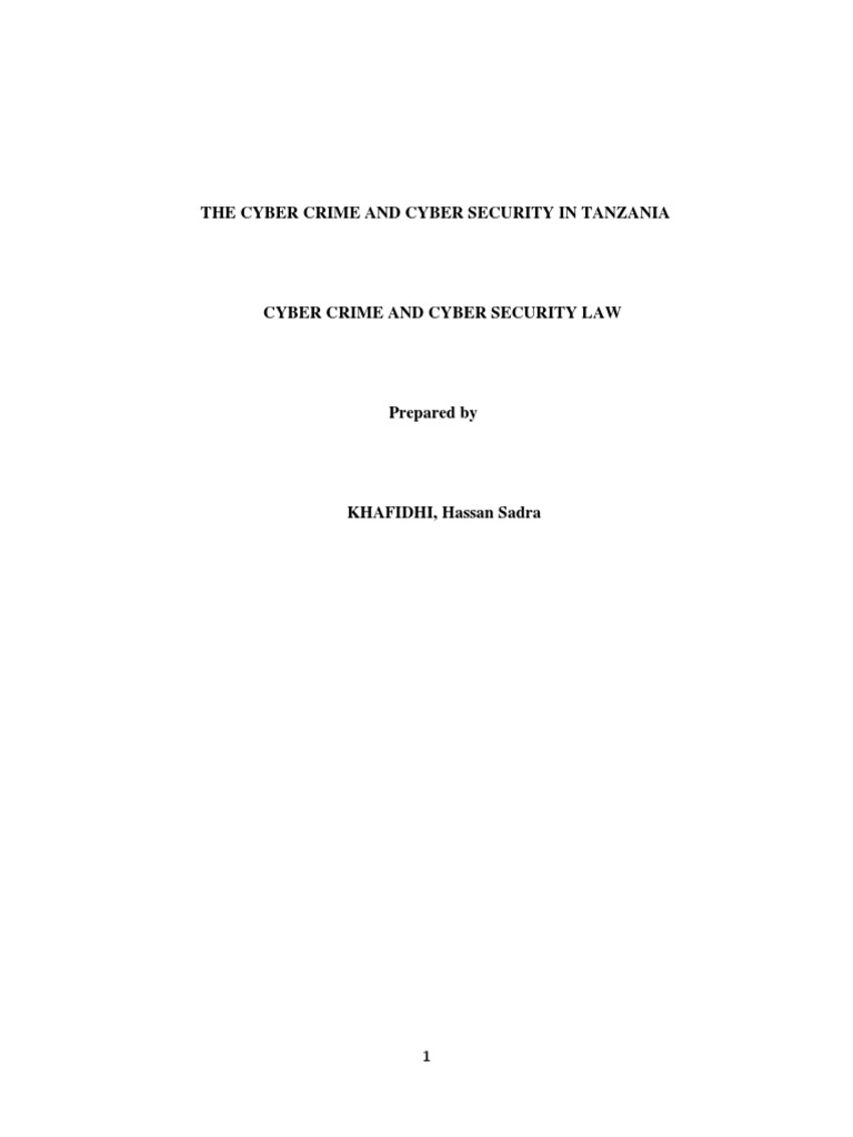 The Cyber Crime and Cyber Security in Ta | PDF | Bail | Security