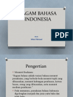 Ragam Bahasa Indonesia: Wini Fitriani