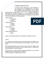 Conjoint Analysis Exercise