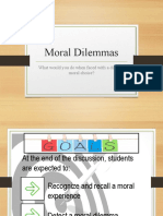 Facing Moral Dilemmas