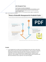 Frederick W. Taylor's Scientific Management Theory