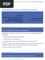 Chapter 4, E Commerce Security & Payment Systems