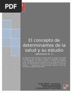 Determinantes sociales  de la salud