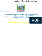 Plan de Contingencia Inocuidad de Alimentos