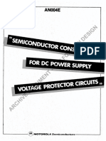 AN-0004E Semicondurctor Consideration For DC Power Supply Voltage Protector Circuts