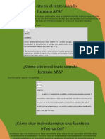 ¿Cómo Cito en El Texto Usando Formato APA?: Cita Literal de Menos de 40 Palabras