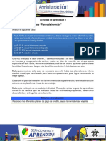 Análisis de Caso "Planes de Inversión"