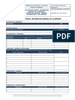 Declaración Jurada - Información General de La Empresa