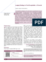 Magnetic Resonance Imaging Findings in Viral Encephalitis A Pictorial