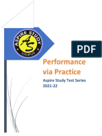 Performance Via Practice: Aspire Study Test Series 2021-22