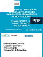 Certificados BPM farmacéutica homologados