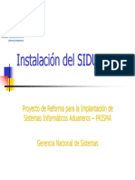 Instalación Del SIDUNEA++