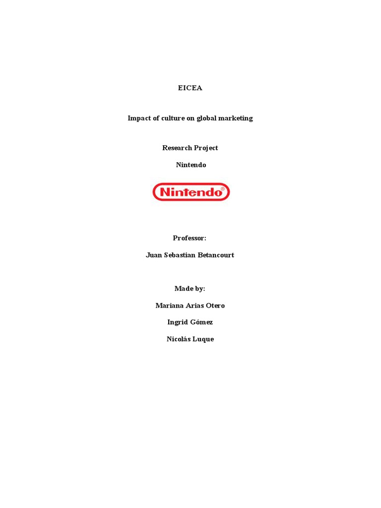 Cultural Impact on Nintendo's Australia Strategy | PDF | Nintendo | Mario