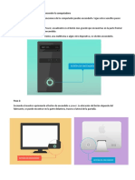 Explicar Los Pasos para Encender La Computadora