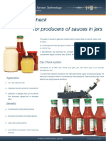 Cap Check For Producers of Sauces in Jars