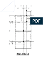 Second Floor Beam Plan: Column Up To 2nd Floor Level Only