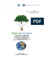 Regulament Natura Si Literatura 2020-2021 Modificat