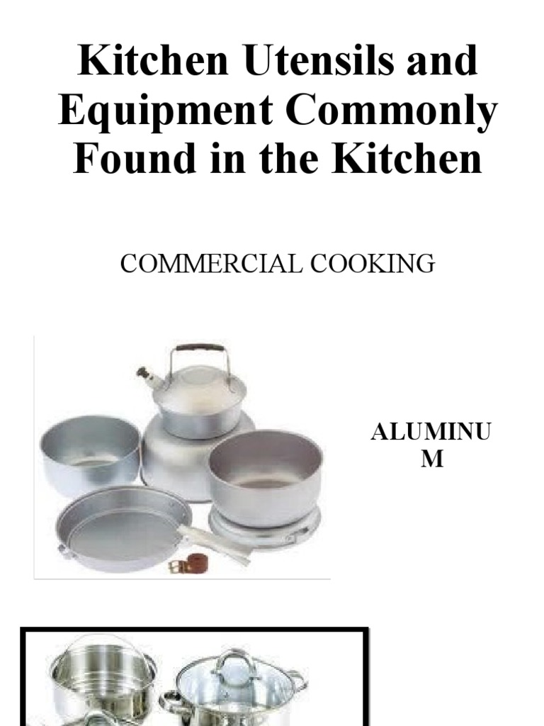 Kitchen Utensils and Equipment Commonly Found in The Kitchen | PDF ...