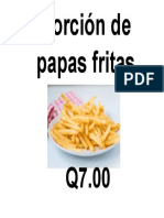 Papas Fritas