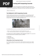 Methods of Testing Self Compacting Concrete Workability