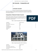 Reactive Powder Concrete - Composition and Advantages