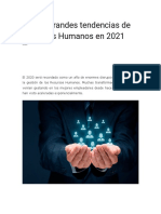 Las 10 Grandes Tendencias de Recursos Humanos en 2021