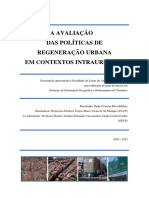 Avaliacao Das Politicas Regeneracao Urbana Em Contextos Intra-urbanos