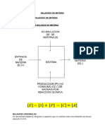 Balances de Materia